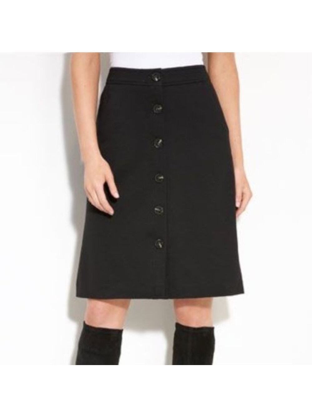 TRINA TURK Button Front A-Line Skirt Size 8
